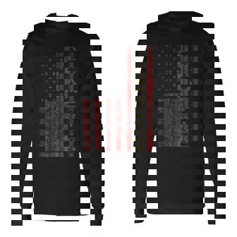 クールな愛国的なデンハム・スプリングス Usa 米国旗のギフトアイデア 長袖Tシャツ - Kawaiitshirt