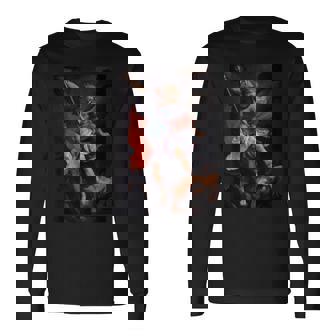 グイド・レーニによるサタンを倒した大天使ミカエル1635 長袖Tシャツ - Kawaiitshirt