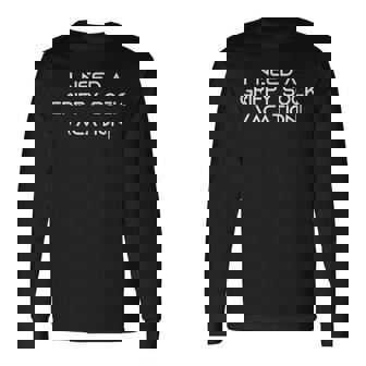 グリッピーソックスバケーションメンタルウェルネスが欲しい 長袖Tシャツ - Kawaiitshirt