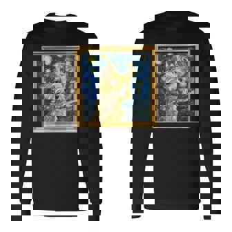 ケアンテリア 星月夜 ケアンテリア 長袖Tシャツ - Kawaiitshirt