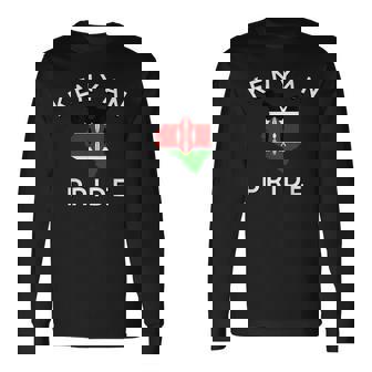 ケニア国旗プライド 長袖Tシャツ - Kawaiitshirt