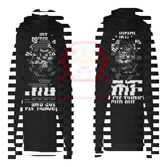 ケージファイティングで生き残るための総合格闘技mmaファイト 長袖tシャツ 長袖Tシャツ - Kawaiitshirt