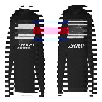 コスタリカ国旗tシャツ 長袖Tシャツ - Kawaiitshirt