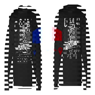コルマール フランス国旗 Gps座標 コルマール 長袖Tシャツ - Kawaiitshirt