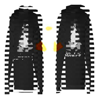コンピューター -Udo Rm -Rf Tux Linux ペンギン プログラマー 長袖Tシャツ - Kawaiitshirt