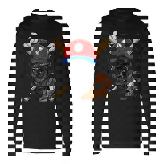 ゴリラ野球 ゴリララバーズ 野球選手 長袖Tシャツ - Kawaiitshirt