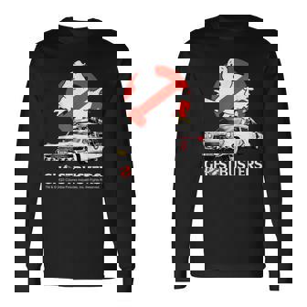 ゴーストバスターズ ハロウィン デザイン Ecto 1 長袖Tシャツ - Kawaiitshirt