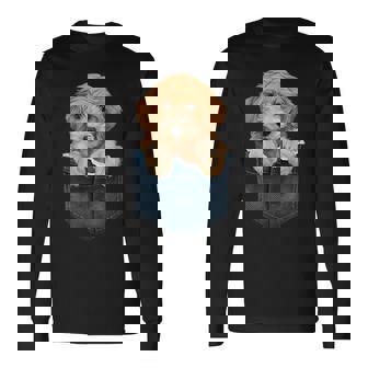 ゴールデンドゥードル 子犬 バッグ かわいい 犬 長袖Tシャツ - Kawaiitshirt