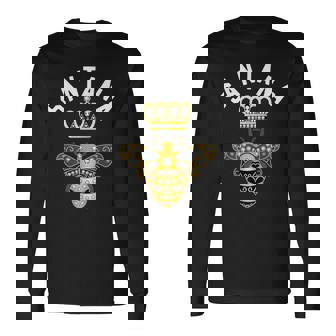 サンタナ 名前 サンタナ 誕生日プレゼント 女王 王冠 蜂 サンタナ 長袖Tシャツ - Kawaiitshirt