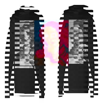 サンドロ・ボッティチェリ作 ピンクの髪の金星 長袖Tシャツ - Kawaiitshirt