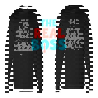 ザ・リアル・ボス 長袖Tシャツ - Kawaiitshirt