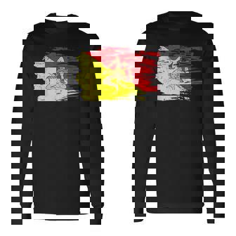 シチリア国旗 シチリア州パレルモ イタリア 長袖Tシャツ - Kawaiitshirt