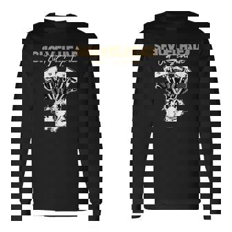 ショベルヘッド チョッパー ボバー オートバイ バイカー オールドスクール Hd 長袖Tシャツ - Kawaiitshirt