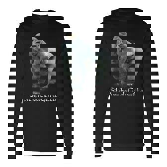 シルバーバック ゴリラ 長袖Tシャツ - Kawaiitshirt