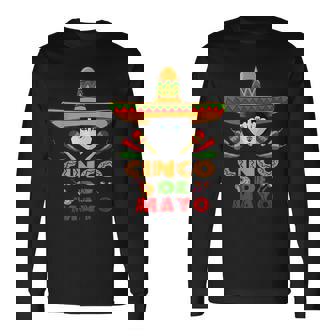 シンコ・デ・マヨ シンコ・デ・マヨのシベリアン・ハスキーの面白い犬 長袖Tシャツ - Kawaiitshirt