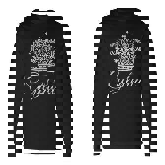 シンシア女王 女王 名前 王冠 リーガル プリンセス 長袖Tシャツ - Kawaiitshirt