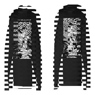 シンセサイザー テクノ 音楽 面白い サムライ シンセサイザー 長袖tシャツ 長袖Tシャツ - Kawaiitshirt