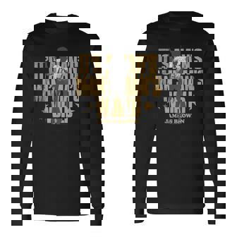 ジェームス・ブラウン・マンのワールド・ダンシング・シルエット 長袖Tシャツ - Kawaiitshirt