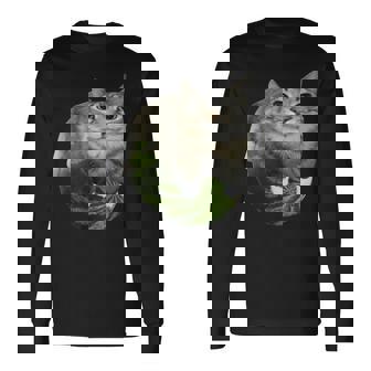 スイカ猫ミーム 長袖Tシャツ - Kawaiitshirt