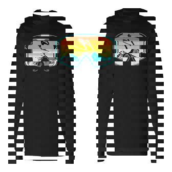 スキー 山 スキー ジャンプ 長袖Tシャツ - Kawaiitshirt