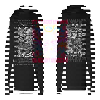 スコティッシュフォールド 耳 折れ 侍風景 長袖Tシャツ - Kawaiitshirt