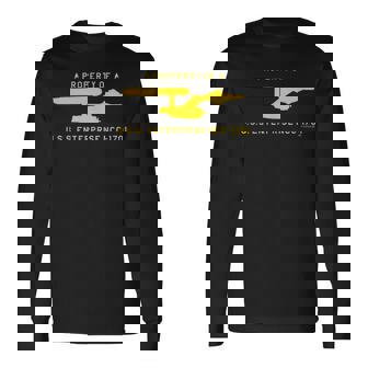 スタートレック オリジナルシリーズ USSエンタープライズプロパティ 長袖Tシャツ - Kawaiitshirt