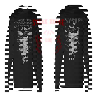 ステーキハウス Bbq バーベキュー グリル リブアイ ステーキハウス ディナー 長袖Tシャツ - Kawaiitshirt