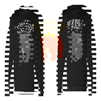 ストロベリーエレファント 面白いイタリアンブレインロットゲームミーム 長袖Tシャツ - Kawaiitshirt