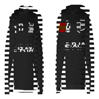 スペイン サッカー フットボール ナンバー10 10ファン 長袖Tシャツ - Kawaiitshirt