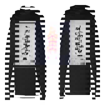 セクシーガールグラフィックtシャツ シバリロープのセクシーなピンナップガール 長袖Tシャツ - Kawaiitshirt