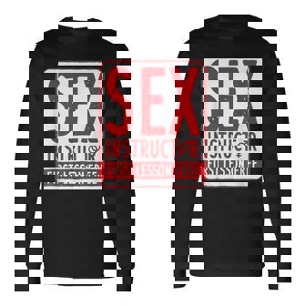 セックスインストラクター、バチェラーパーティー、面白いバチェラーパーティーのアイデア 長袖Tシャツ - Kawaiitshirt