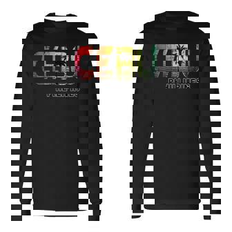 セブ島 フィリピンのセブ市 長袖Tシャツ - Kawaiitshirt