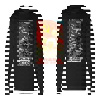 ソビエトtシャツ ソ連プロパガンダ ヴィンテージポスター 砲兵軍 長袖Tシャツ - Kawaiitshirt