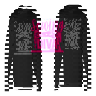 ソーイング ディーバ ソーイング 愛人 糸 ミシン ソーイング 長袖Tシャツ - Kawaiitshirt