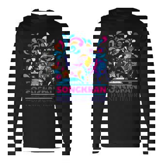 タイ ビーチ ソンクラーン サムイ島 ヤシの木 パタヤ プーケット バンコク お土産 マッサージ トゥクトゥク 寺 仏 長袖Tシャツ - Kawaiitshirt