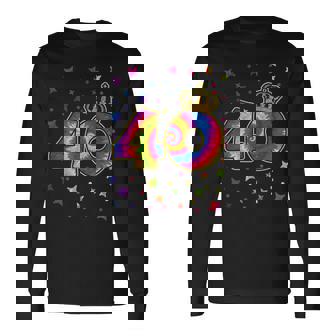 タイダイ 40歳の誕生日パーティー 40歳 お祝い 長袖Tシャツ - Kawaiitshirt