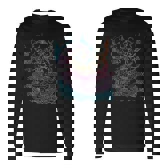 タイダイ ガネーシュ シバ インド 神 スピリチュアル 長袖Tシャツ - Kawaiitshirt