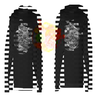 タンドオリ チキンカレー マサラ焼 インド辛口 長袖Tシャツ - Kawaiitshirt