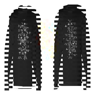 ダイヤクロス マルチカラー 長袖Tシャツ - Kawaiitshirt