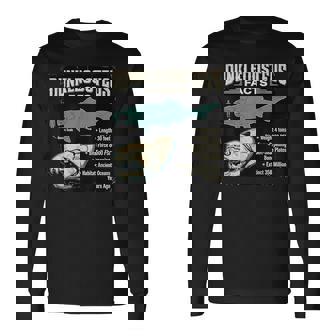 ダンクルオステウス Dunkleosteus Facts 古代魚 恐竜 海洋 生物 学習 図解 長袖Tシャツ - Kawaiitshirt