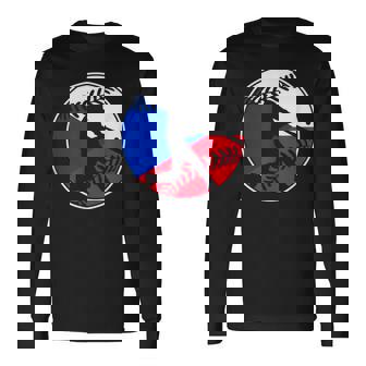 チェコ国旗 野球ヒッター チェコ国旗 長袖Tシャツ - Kawaiitshirt