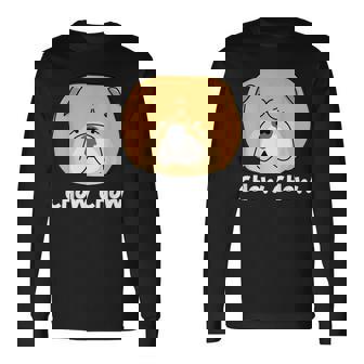 チャウチャウ 脂肪と可愛い ドッグブリード ふわふわチャウチャウ 長袖Tシャツ - Kawaiitshirt