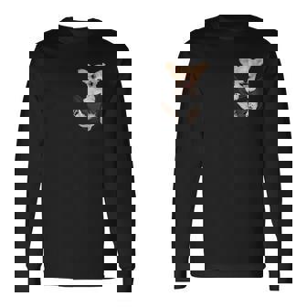 チワワ愛好家のためのあなたのポケットの中の面白いチワワ 長袖Tシャツ - Kawaiitshirt