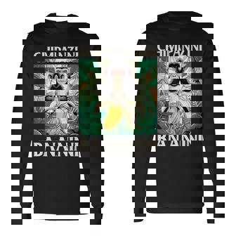 チンパンジーニ バナニーニ イタリアン ブレイン ロート ミーム 長袖Tシャツ - Kawaiitshirt