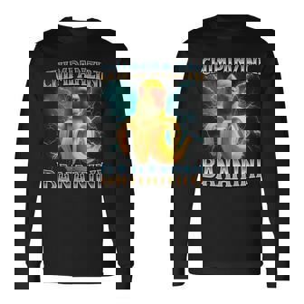 チンパンジーニ バナニーニ イタリアンブレイン 長袖tシャツ 長袖Tシャツ - Kawaiitshirt