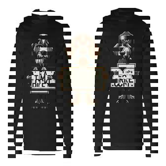 チームクリケット、クリケットの正義、犬好き、ハンティングドッグ 長袖Tシャツ - Kawaiitshirt