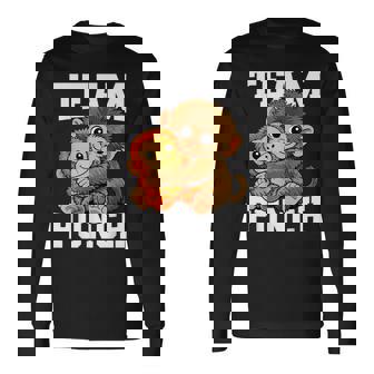 チームパンチ ザモンキー パンチ君 日本動物園 ぬいぐるみ 長袖Tシャツ - Kawaiitshirt