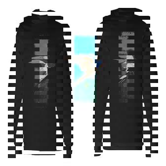 ツバメ鳥のグラフィック 長袖Tシャツ - Kawaiitshirt