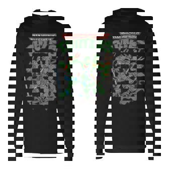 ティーンエイジ・ミュータント・ニンジャ・タートルズ アンティーク調ポスター 長袖Tシャツ - Kawaiitshirt