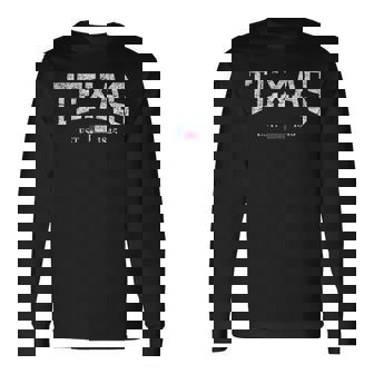 テキサスtシャツ レディース メンズ キッズ テキサス州旗 アンティーク調 長袖tシャツ 長袖Tシャツ - Kawaiitshirt
